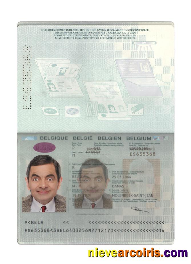Belgium passport 2020-present